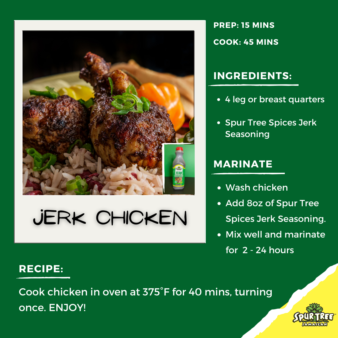 JAMAICAN JERK CHICKEN Spur Tree Spices Jamaica